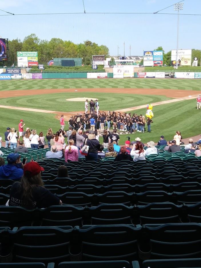 CCS Chorus Performs At Lakewood Blueclaws